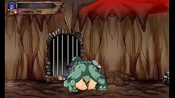 play Süße Frau hat Sex mit einem Ork-Mann in einem heißen neuen Pornospiel